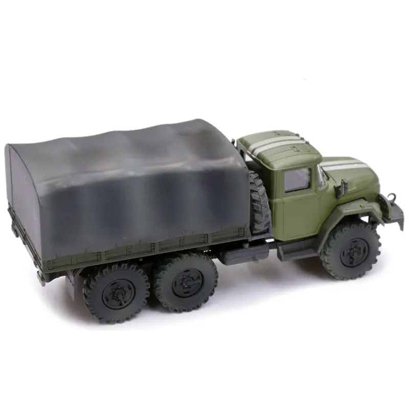 ZIL 131 Cargo Truck Green with White Stripes "Ukrainian Ground Forces" 1/72 Diecast Model by Legion