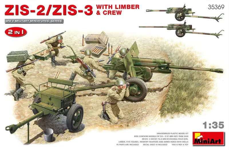 ZIS-2/ZIS-3WITH LIMBER & CREW 2 IN 1 KIT 1