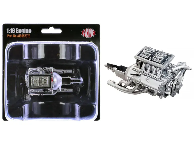 ZL-1 427 Engine and Transmission Replica from "1969 Chevrolet Camaro ZL-1" 1/18 Model by ACME