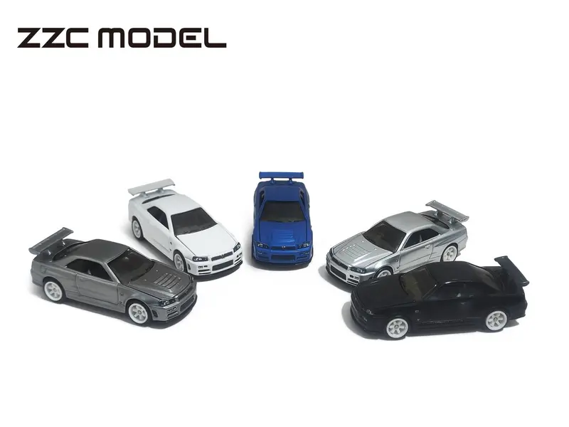 ZZC 1/64 GTR R34 Full Alloy Die - cast Toys Car Models - Collectible Gifts